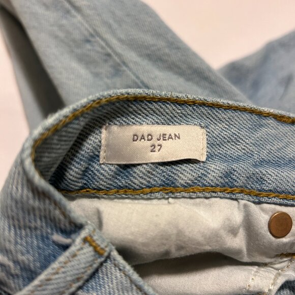 PacSun Light Indigo Distressed Dad Jeans Size 27 - Picture 8 of 8